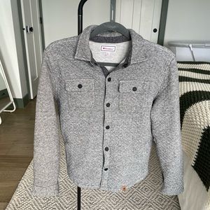 Youth quilted button down jacket.